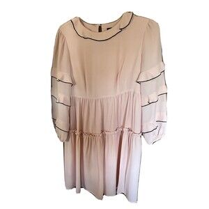 xs who what wear pink/black 100%polyester machine wash made in China Ruffle